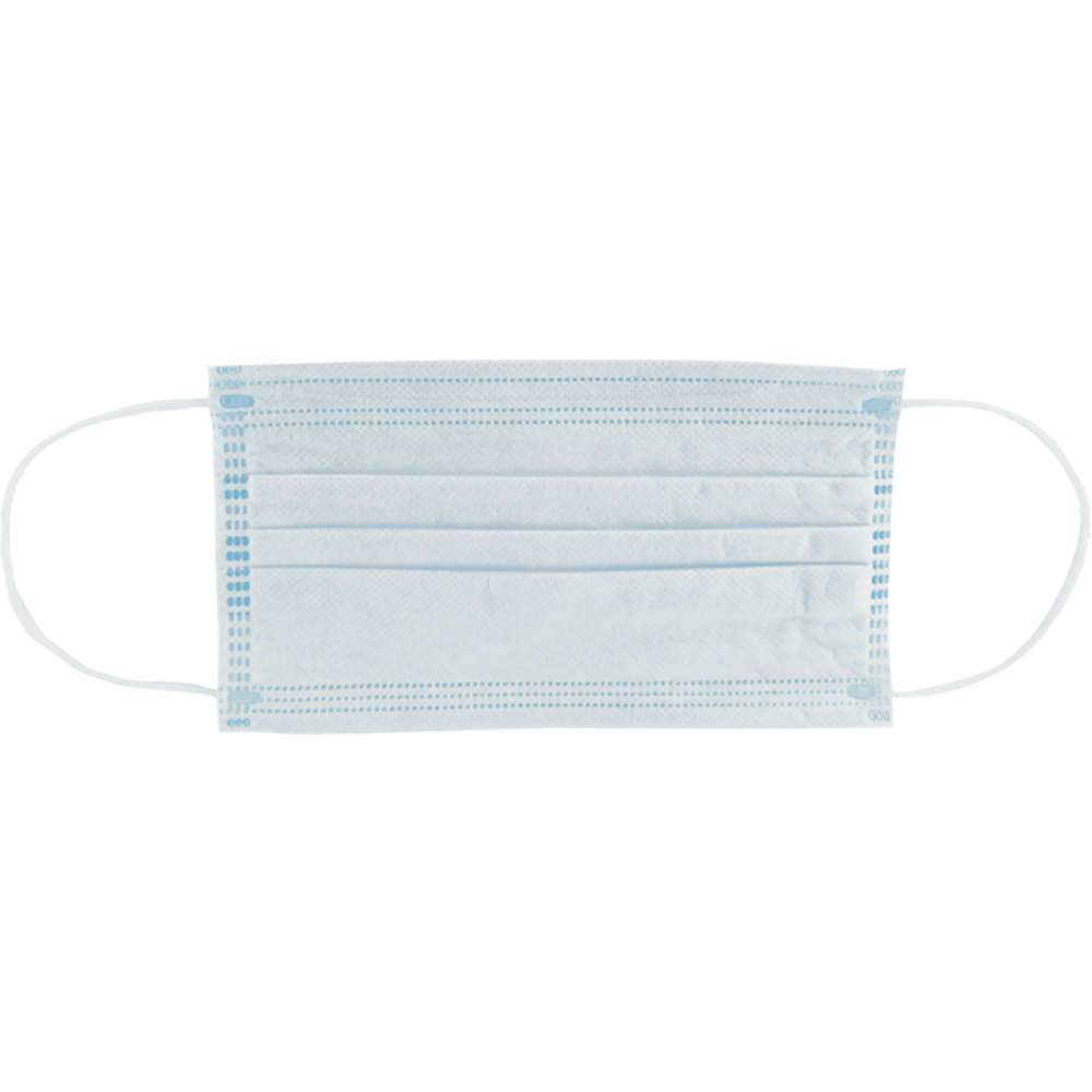 Ironwear Blue Disposable 3-Ply Face Mask - 50/Box from Columbia Safety